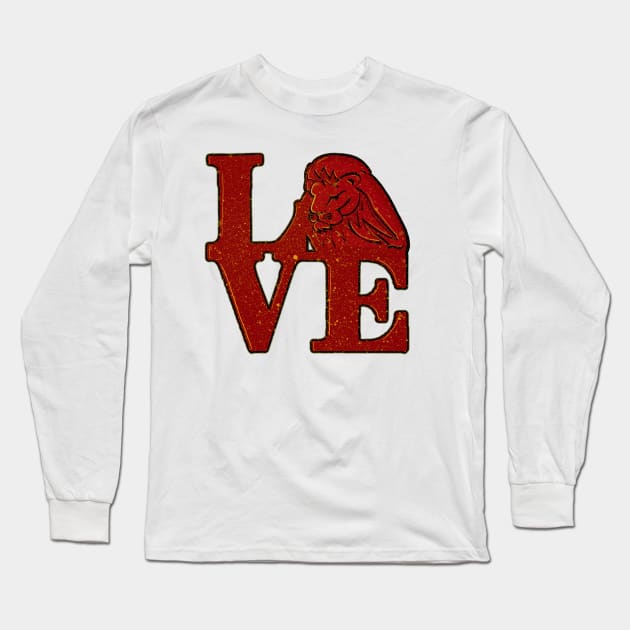 Bryan Lion Love Long Sleeve T-Shirt by Tatted_and_Tired